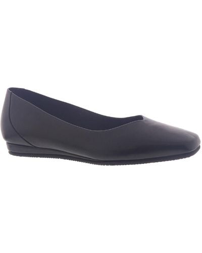 Softwalk Vellore Leather Comfort Insole Flats - Blue