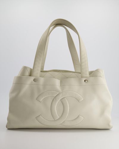 Chanel Ivory Ultimate Executive Shopper Tote Bag - Natural