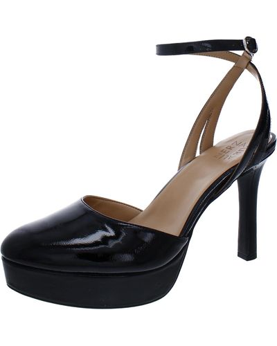Naturalizer Clarice Buckle Ankle Strap Platform Sandals - Black
