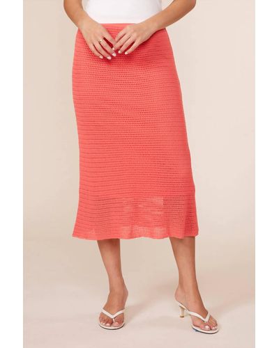 Lucy Paris Apple Knit Skirt - Red