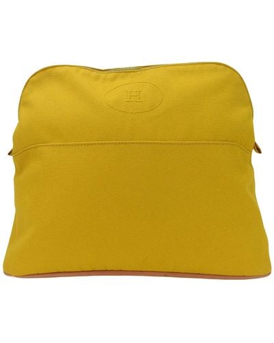 Hermès Bolide Canvas Clutch Bag (pre-owned) - Yellow