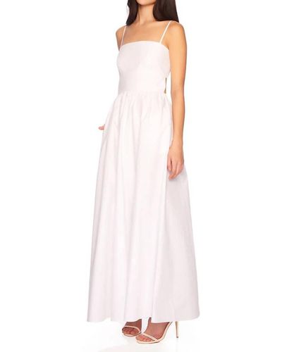 Susana Monaco Poplin Open Back Dress - White
