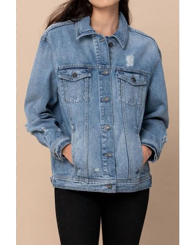Hidden Jeans Risa Oversized Denim Jacket - Blue