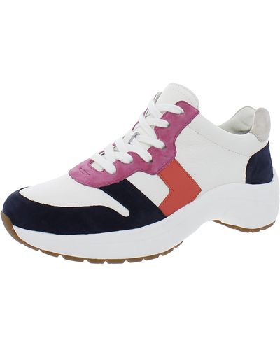 Lauren by Ralph Lauren Rylee Leather Gym Casual And Fashion Sneakers - White