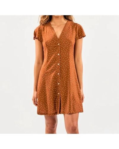 Rip Curl Dreamer Spot Dress - Orange