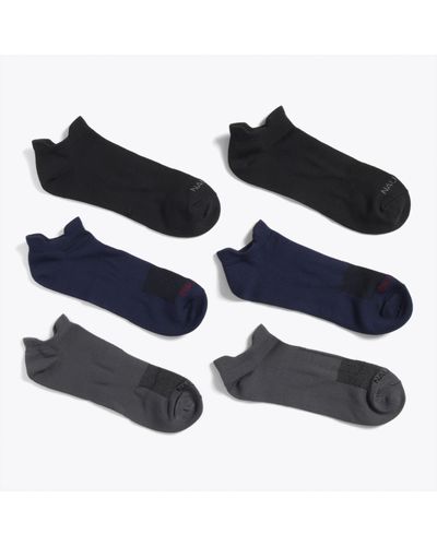 Nautica Athletic Low-cut Microfiber Socks, 6-pack - Blue