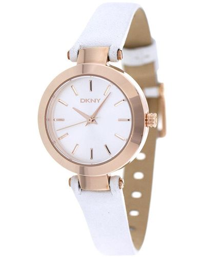 DKNY Classic Silver Dial Watch - White