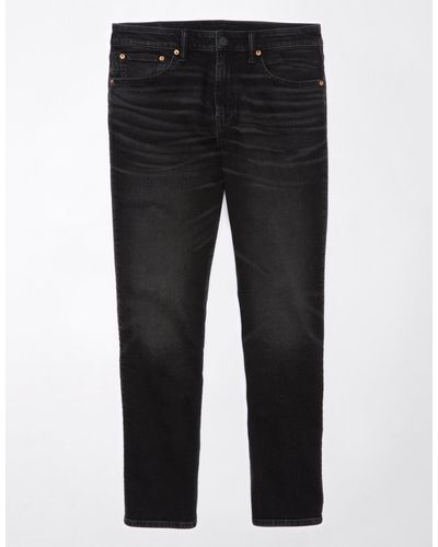 American Eagle Outfitters Ae Airflex+ Athletic Straight Jean - Black