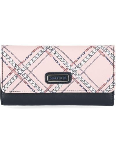  Nautica Money Manager RFID Women's Wallet Clutch Organizer  (Anchor Aweigh) : Nautica: Clothing, Shoes & Jewelry