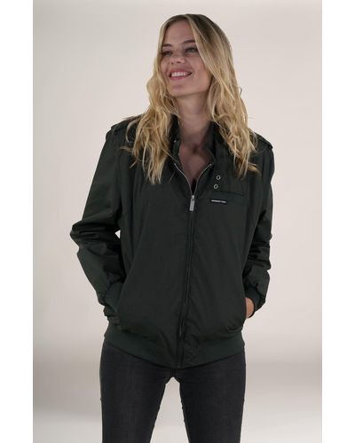Members Only Classic Iconic Racer Oversized Jacket - Natural