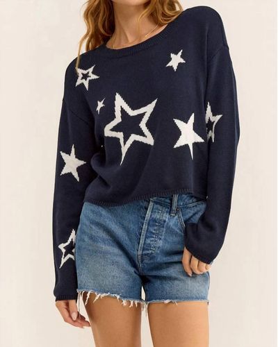 Z Supply Seeing Stars Sweater - Blue