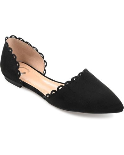 Journee Collection Collection Wide Width Jezlin Flat - Black