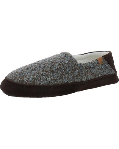 Acorn Marled Manmade Moccasin Slippers - Brown