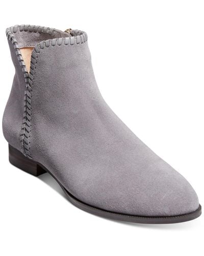 Jack Rogers Raegan Suede Casual Ankle Boots - Gray