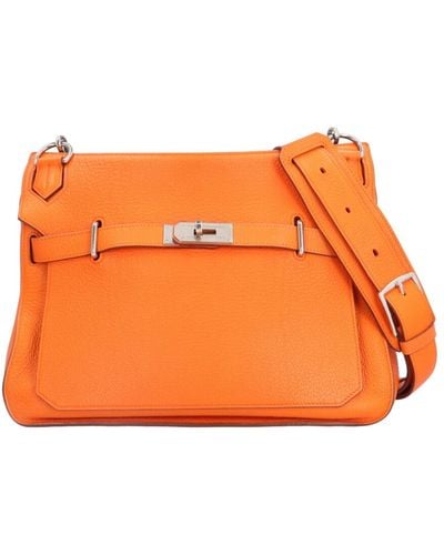 Hermès Jypsiere Leather Shoulder Bag (pre-owned) - Orange