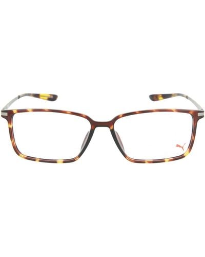 PUMA Square-frame Optical Glasses - Brown