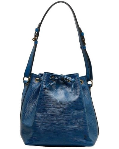 Louis Vuitton Petit Noé Leather Shoulder Bag (pre-owned) - Blue