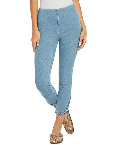 Lysse Womens Denim Control Top Cropped Jeans 