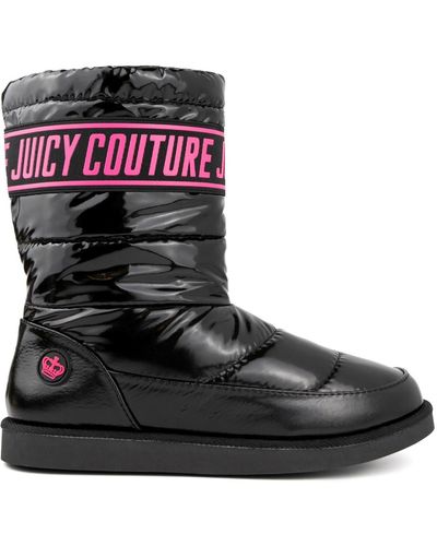 Juicy Couture Kissie Cold Weather Faux Fur Lined Winter & Snow Boots - Black