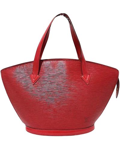 Louis Vuitton Saint Jacques Leather Tote Bag (pre-owned) - Red