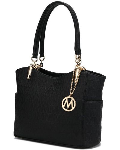 MKF Collection by Mia K Malika M Signature Satchel Handbag - Black