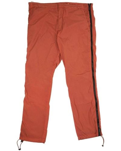 Heron Preston Side Zipper Pants - Red