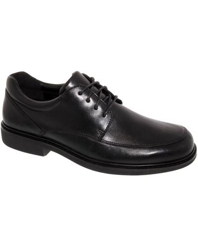 Drew Park Leather Lifestyle Derby Shoes - Black