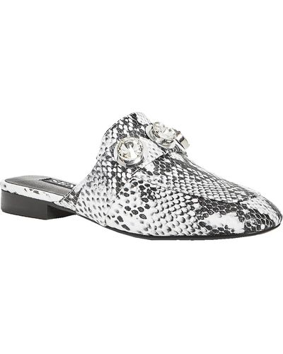 Senso Rio Leather Embellished Fashion Loafers - White