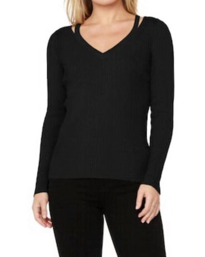 Bobi Cut-out Sweater - Black