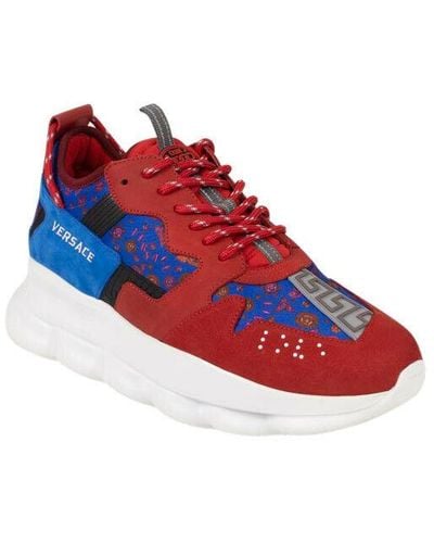 Versace 'barocco' Chain Reaction Sneakers Shoes - /blue