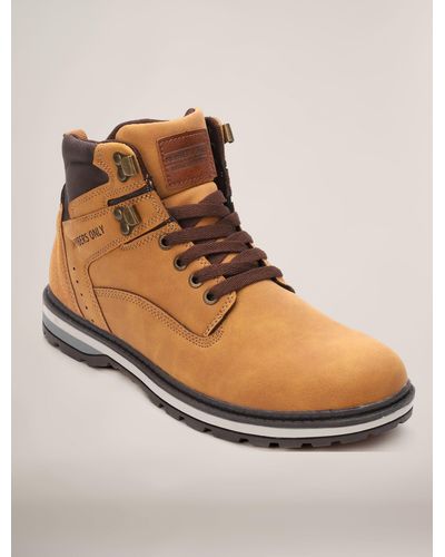 Members Only Men's Boulder Lace Up Casual Boot - Natural