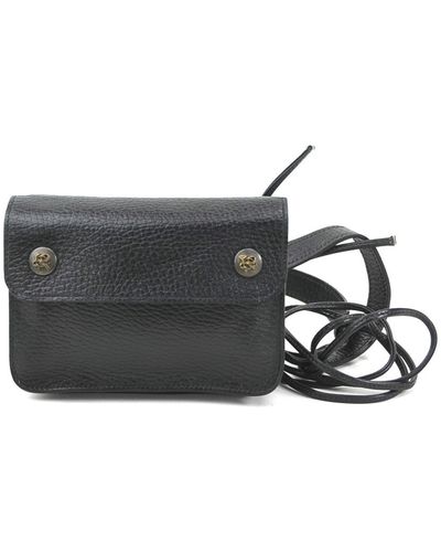 Hermès Leather Clutch Bag (pre-owned) - Black