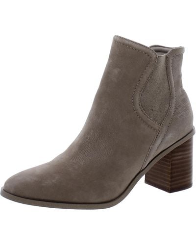 Splendid Maisie Leather Pull On Ankle Boots - Brown