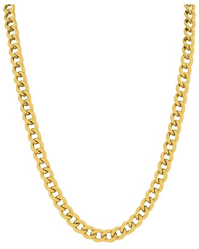 Monary 14k Gold Filled 7.4mm Curb Link Chain - Metallic