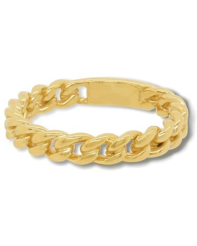The Lovery Curb Link Chain Ring - Metallic
