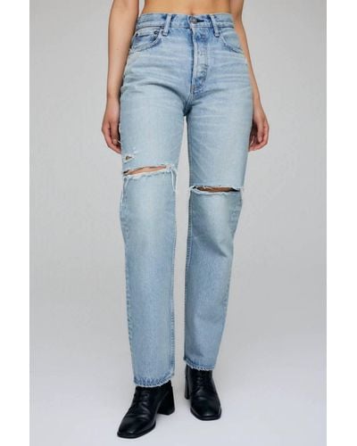 Moussy Tifton Wide Straight - Blue