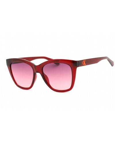 Calvin Klein 54 Mm Cherry Sunglasses - Red