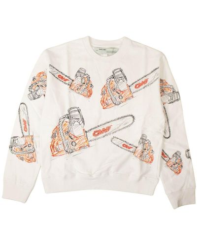 Off-White c/o Virgil Abloh Chainsaw Sweatshirt - White