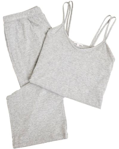 Skin Cami Pant Set - Gray