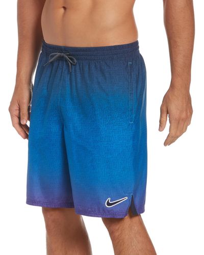 Nike Beachwear Pool Swim Trunks - Blue