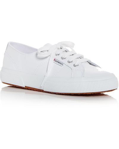 Superga 2750 Naplngcotu Leather Lifestyle Casual And Fashion Sneakers - White