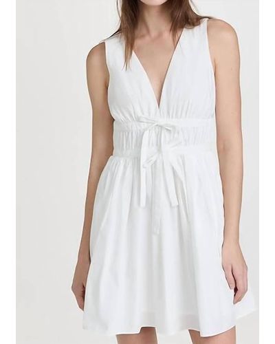Amanda Uprichard Sleeveless Morello Dress - White