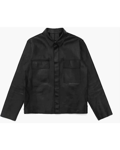 BTFL-life Leather Deck Jacket - Black