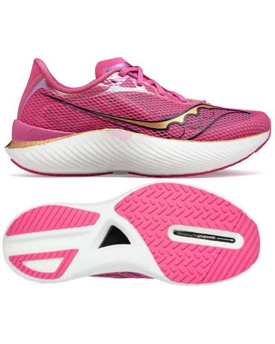 Saucony Endorphin Pro 3 Running Shoes- Medium Width - Pink