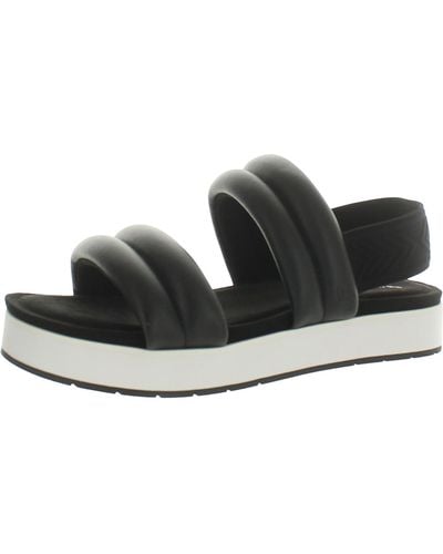 Koolaburra Anida Comfort Insole Faux Leather Slingback Sandals - Black