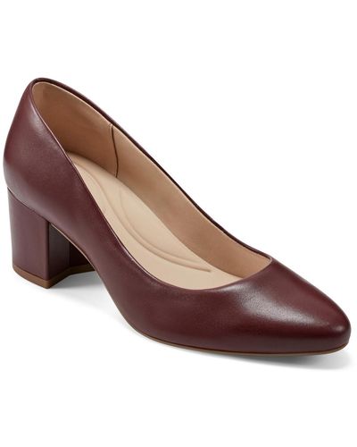 Easy Spirit Cosma Padded Insole Pointed Toe Pumps - Brown