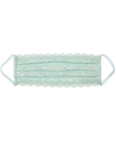 Cosabella Never Say Never Pleated Face Mask - Green