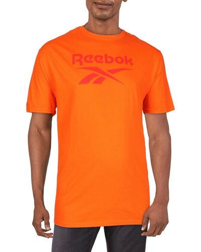 Reebok Logo Crewneck Graphic T-shirt - Orange