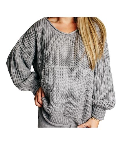 Pol Pocket Sweater - Gray