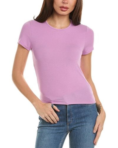 Splendid Everywhere Lyr Cashmere-blend T-shirt - Purple